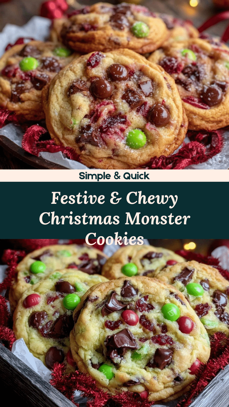 Christmas Monster Cookies recipe