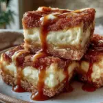 churro cheesecake bars - featured image