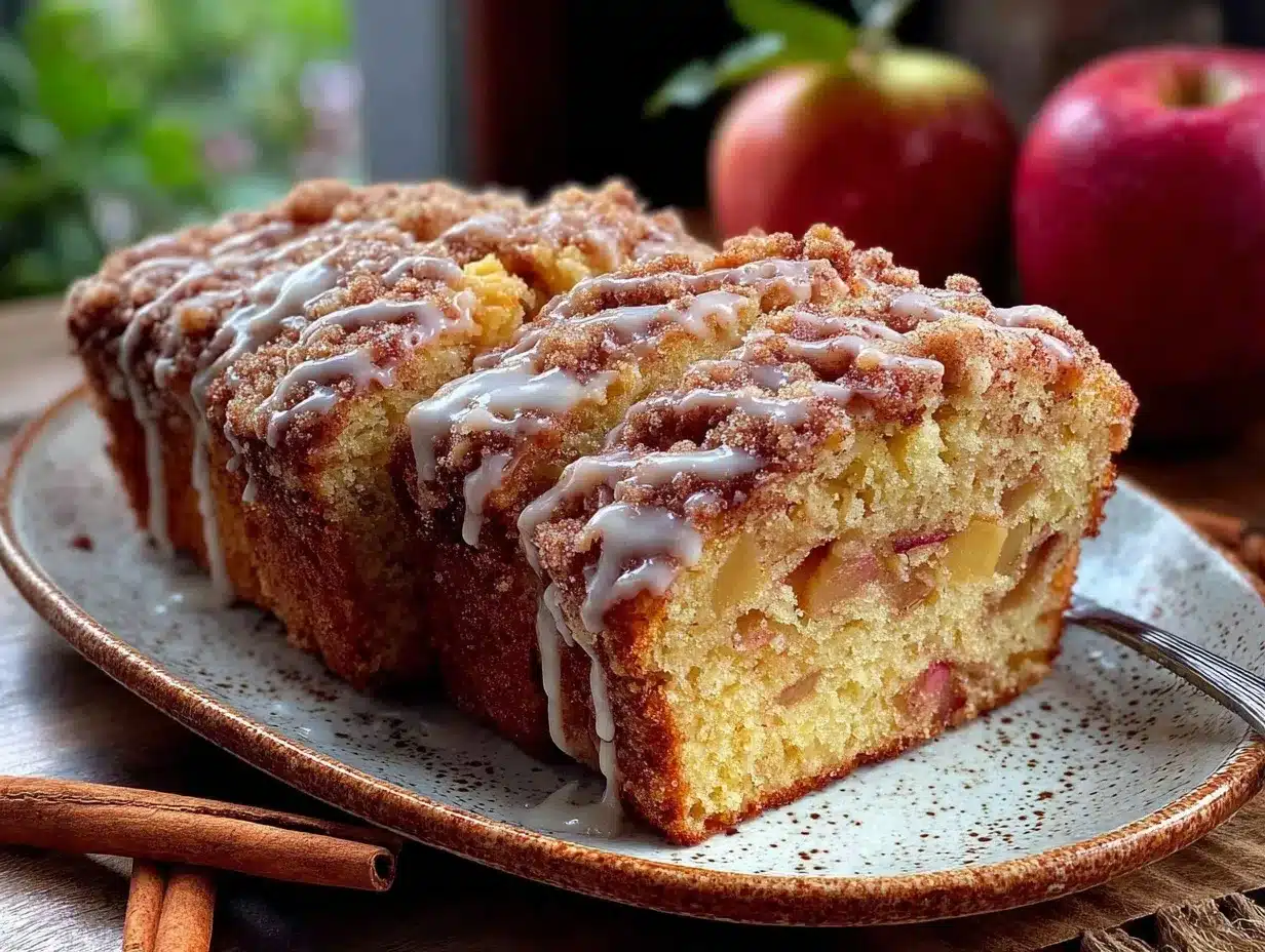 Cinnamon Apple Streusel Bread preparation steps