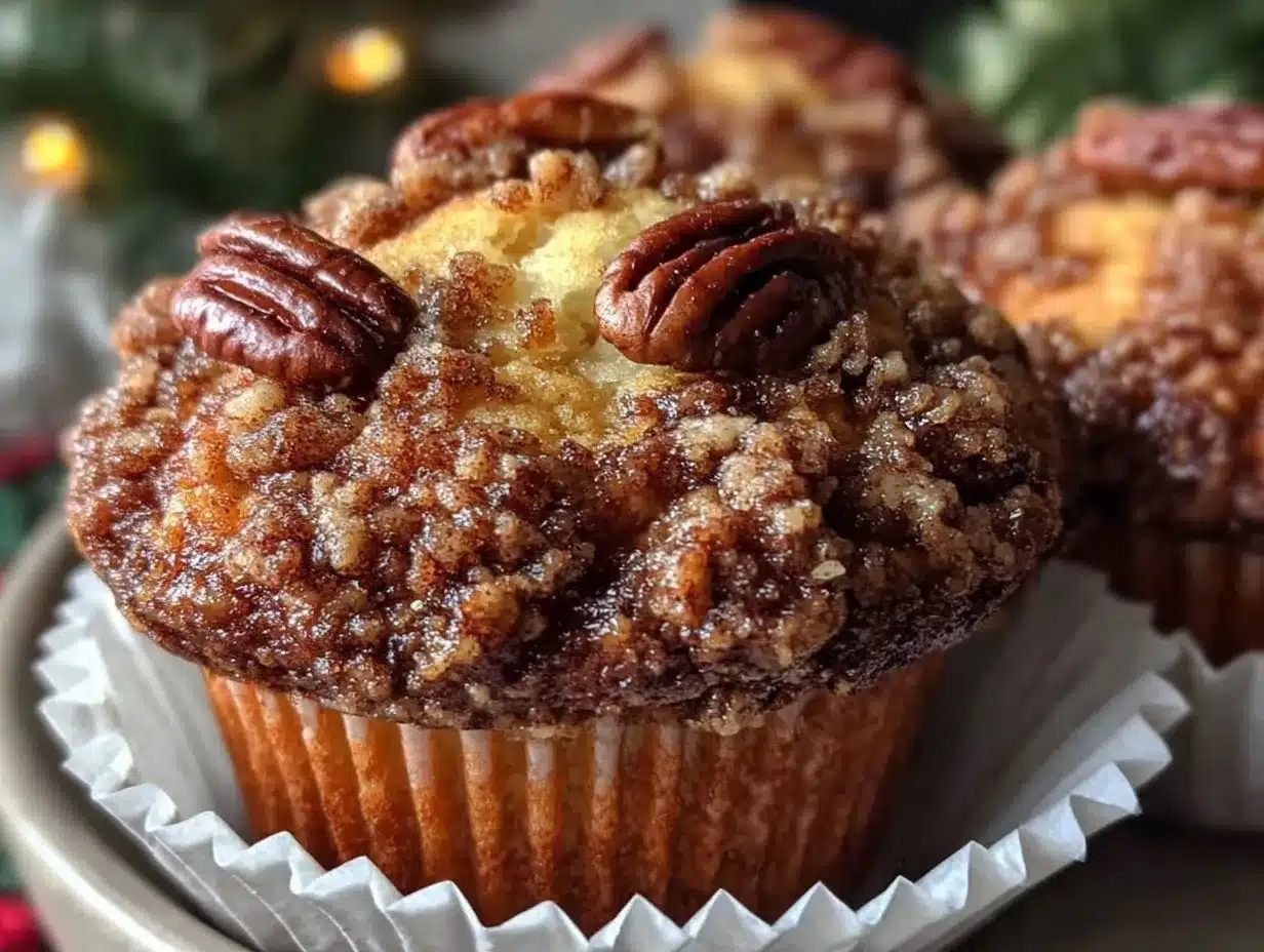 Cinnamon Pecan Streusel Muffins preparation steps