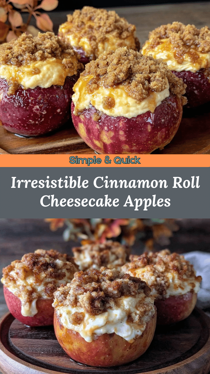 cinnamon roll cheesecake stuffed baked apples recipe