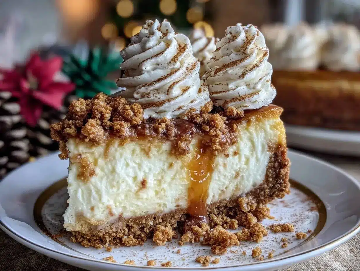 Cinnamon Roll Snickerdoodle Cheesecake preparation steps