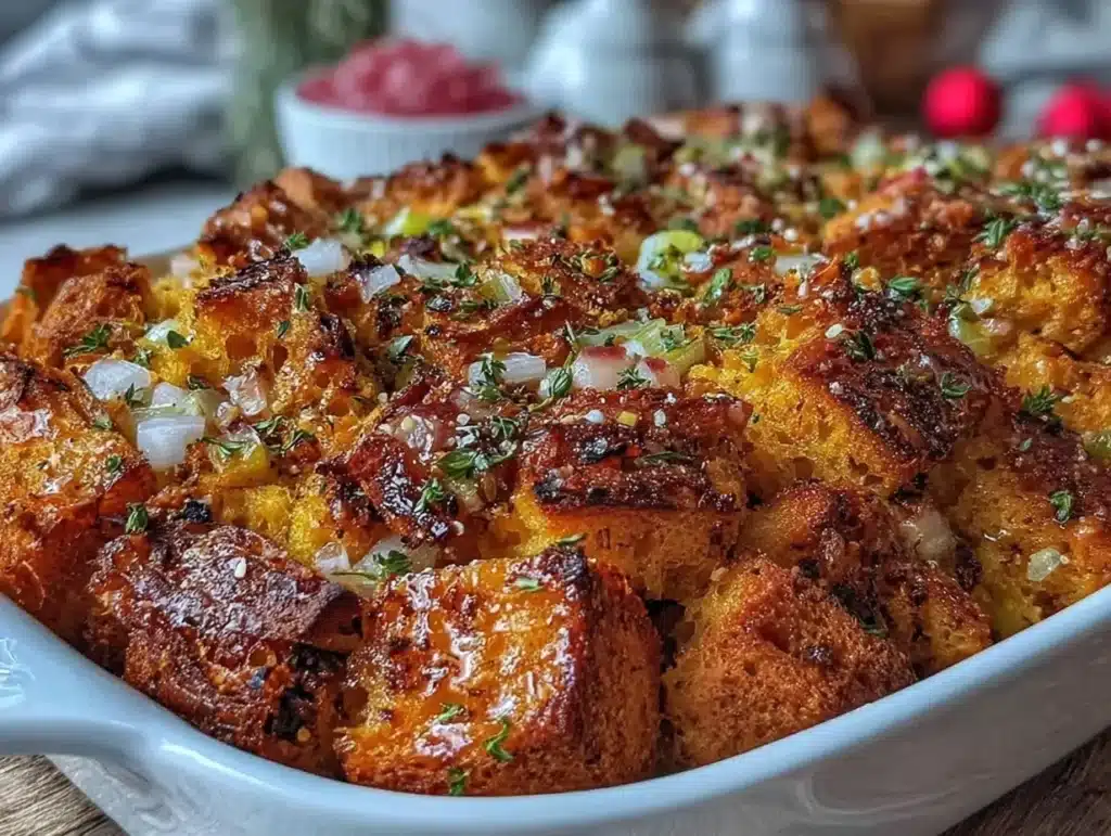 classic Thanksgiving stuffing - featured image