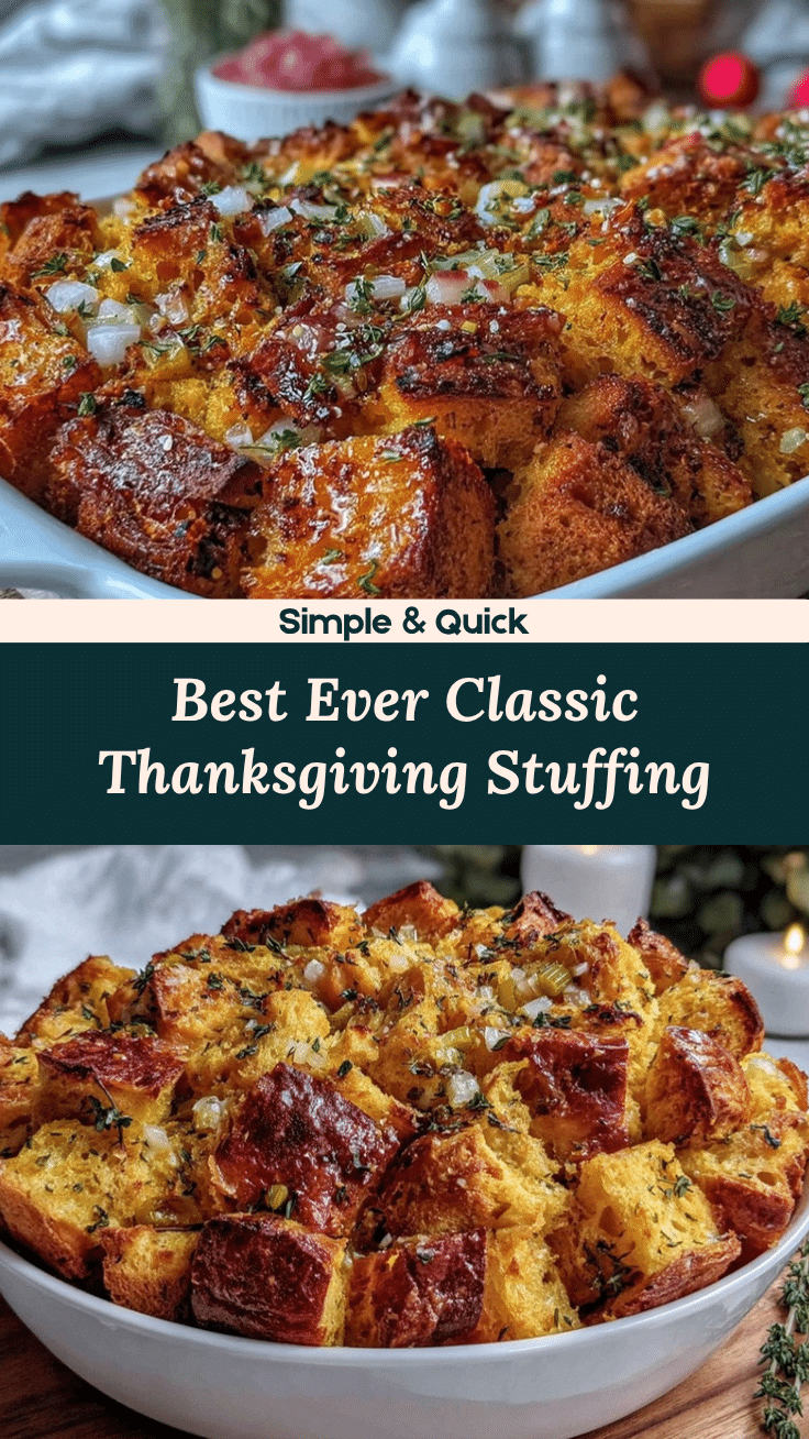 classic Thanksgiving stuffing recipe
