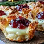cranberry brie bites - featured image