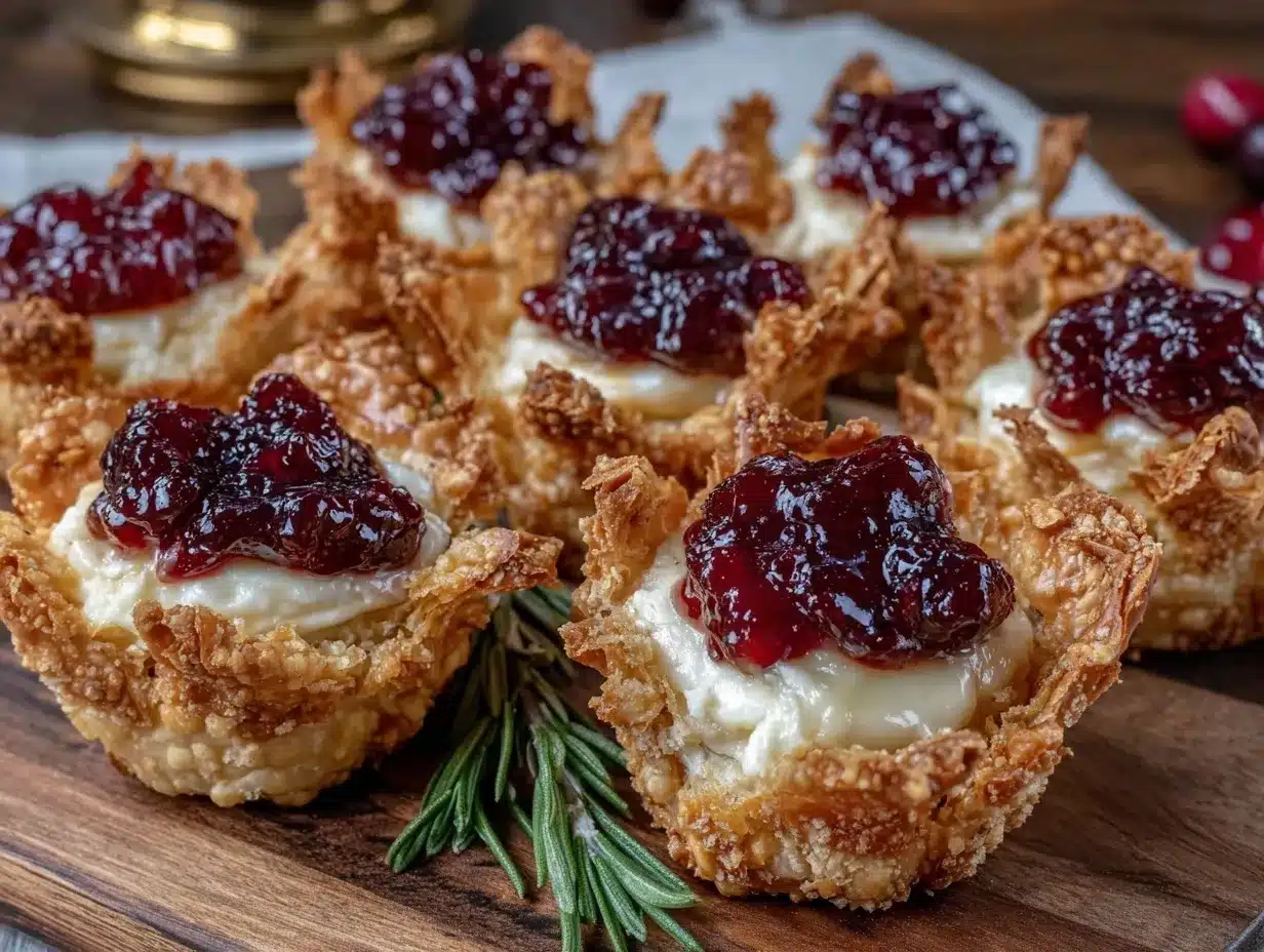 cranberry brie bites preparation steps