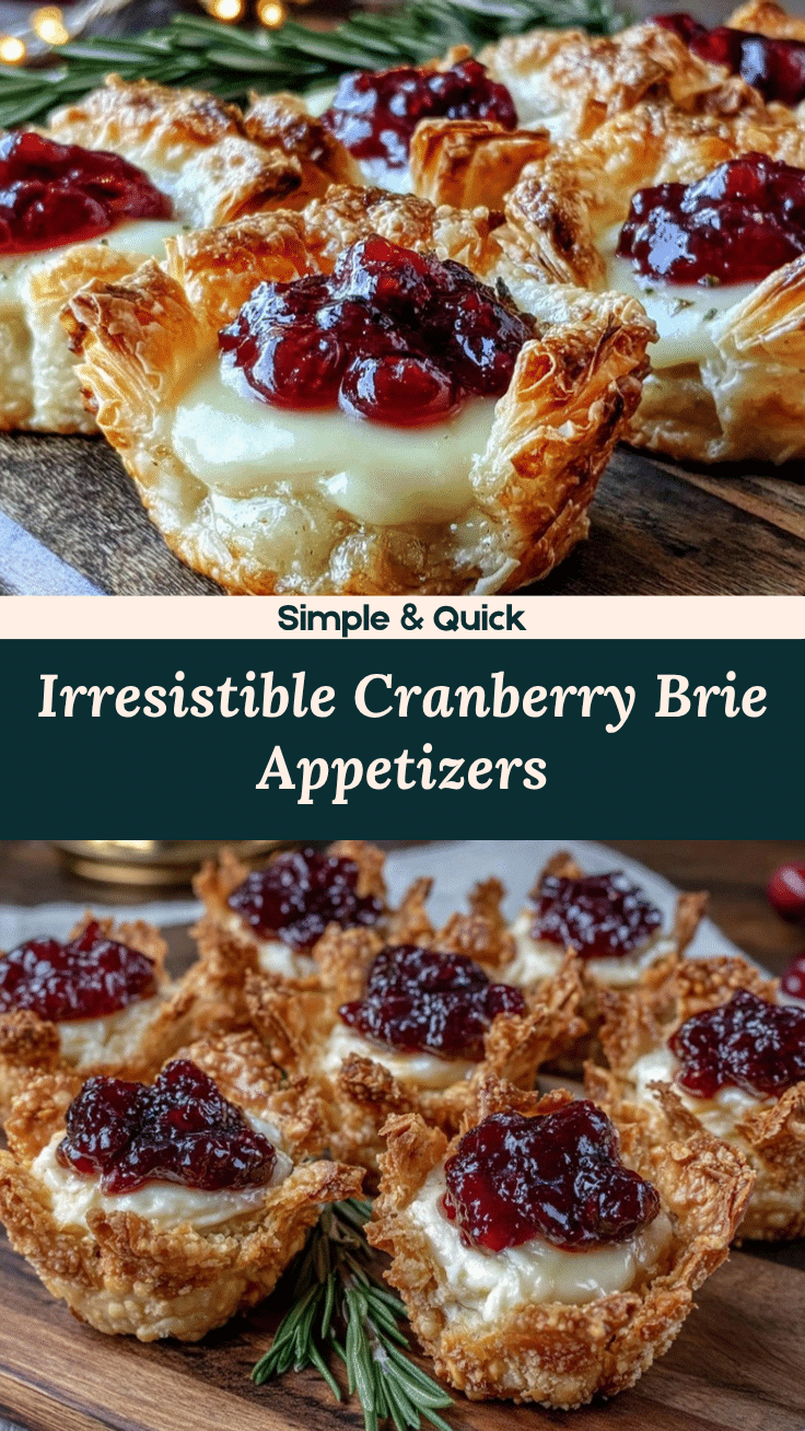 cranberry brie bites recipe