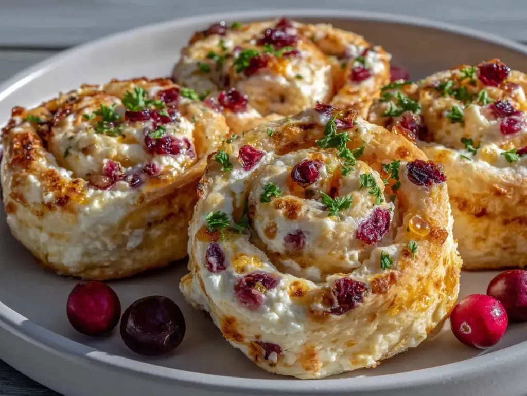 Cranberry Jalapeño Cream Cheese Pinwheels - featured image