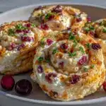 Cranberry Jalapeño Cream Cheese Pinwheels - featured image