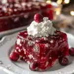 cranberry jello salad - featured image
