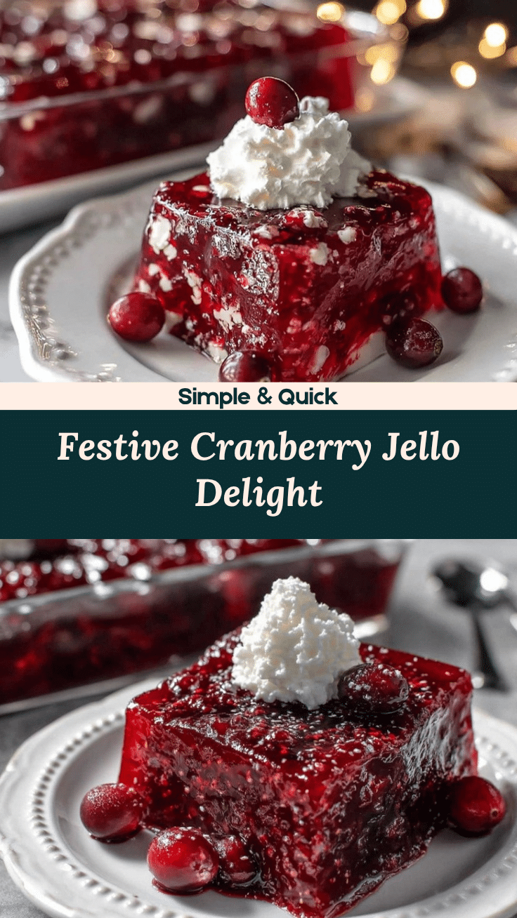 cranberry jello salad recipe