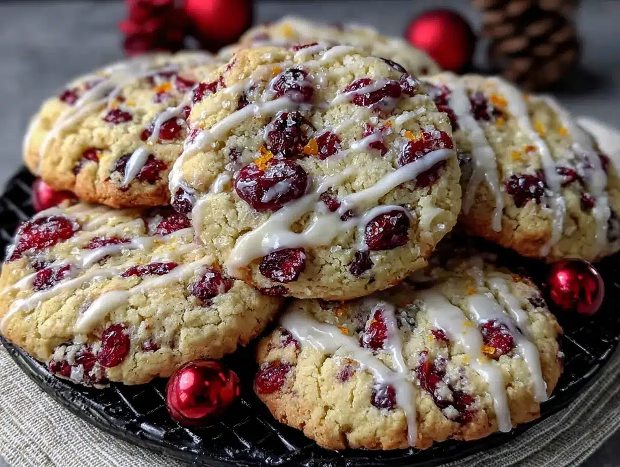 cranberry orange cookies preparation steps