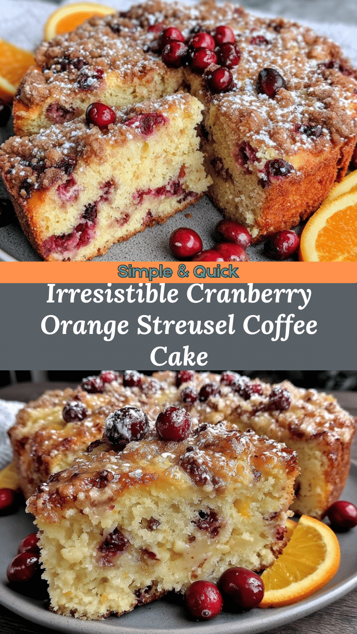 cranberry orange streusel coffee cake recipe