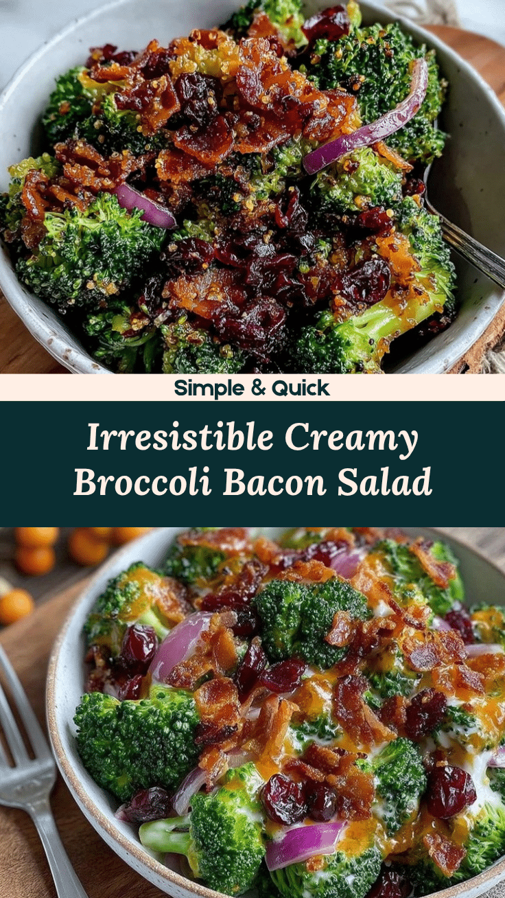 creamy broccoli bacon salad recipe