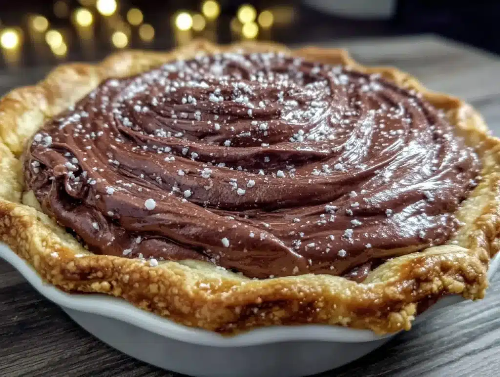 creamy chocolate pie - featured image