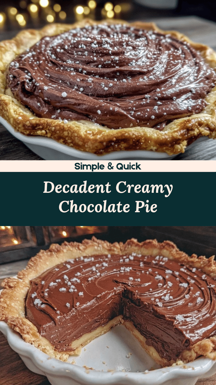 creamy chocolate pie recipe