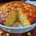 creamy cornbread casserole - featured image