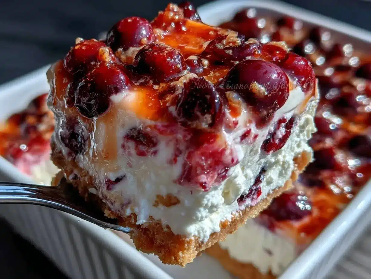 creamy cranberry cream cheese jello salad preparation steps