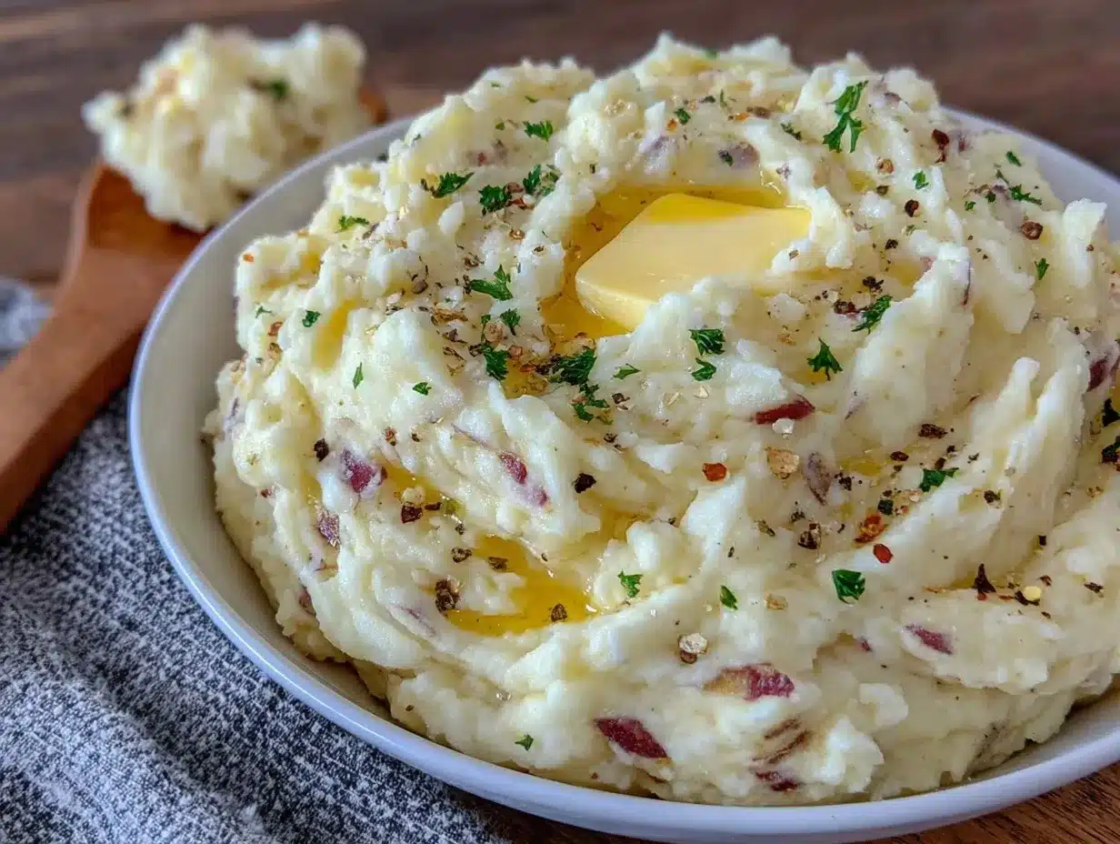 creamy garlic mashed potatoes preparation steps
