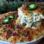 creamy jalapeño popper corn casserole - featured image
