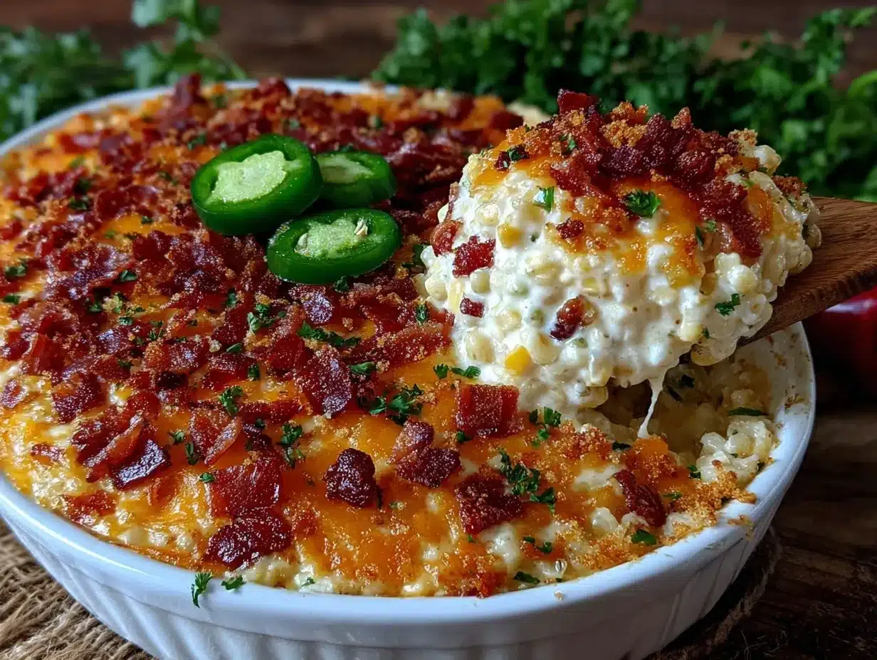 creamy jalapeño popper corn casserole preparation steps