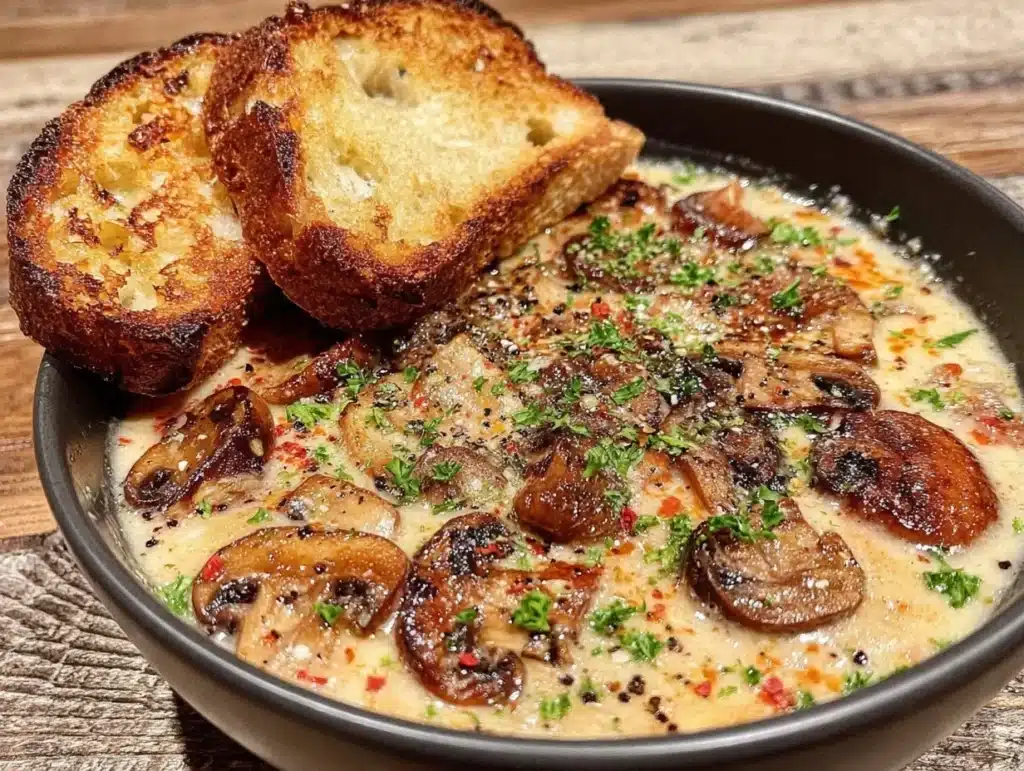 creamy mushroom soup - featured image