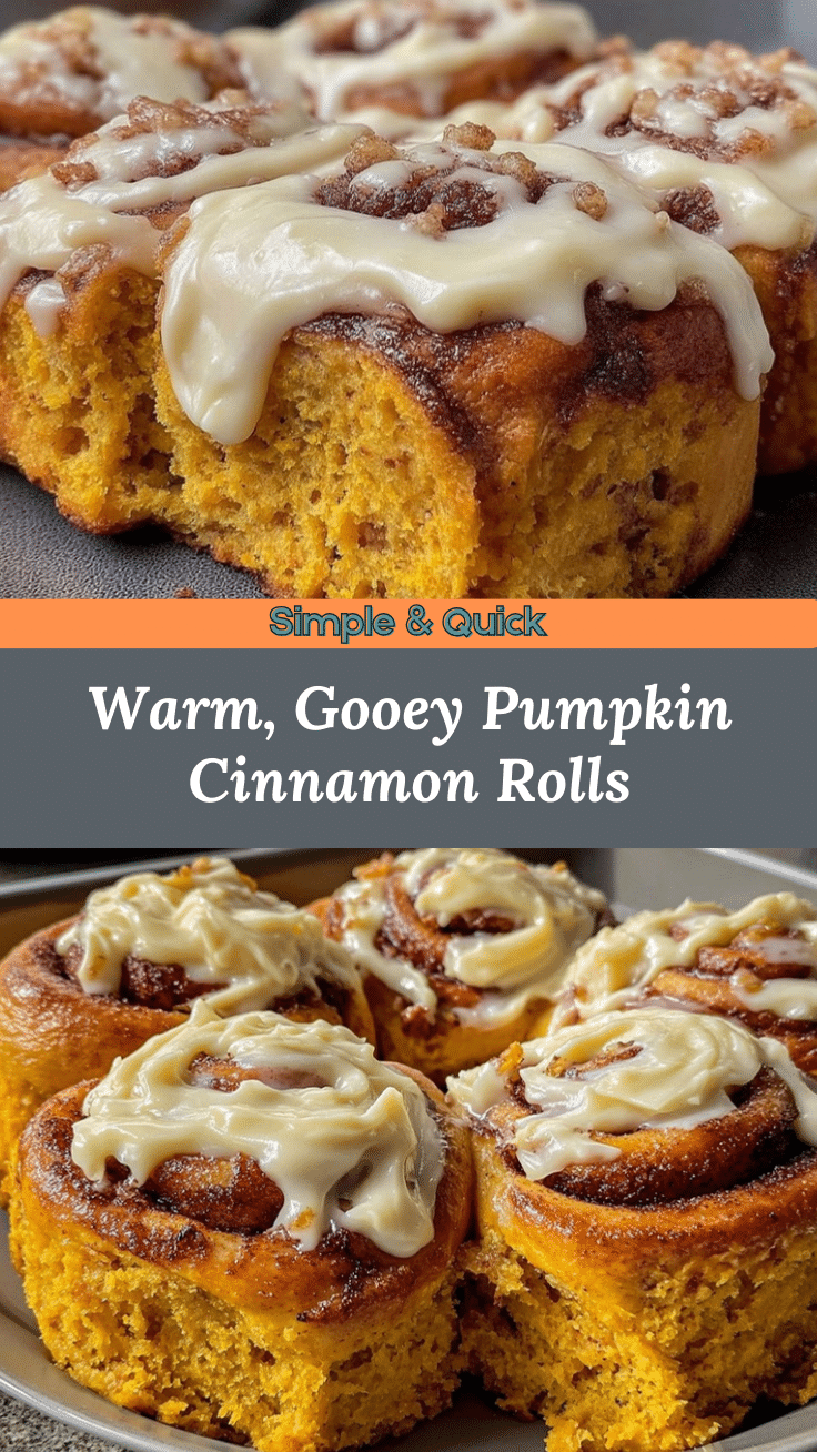 creamy pumpkin cinnamon rolls recipe