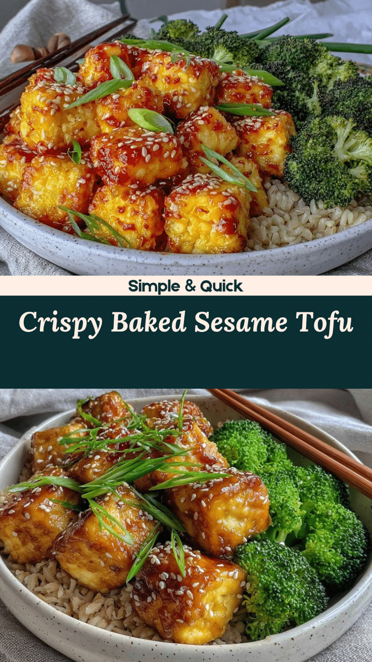 crispy baked sesame tofu recipe