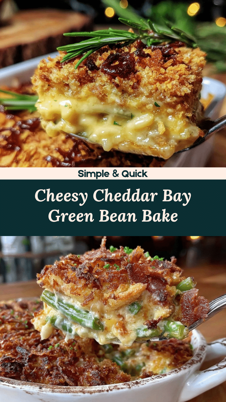 crispy cheddar bay green bean casserole recipe