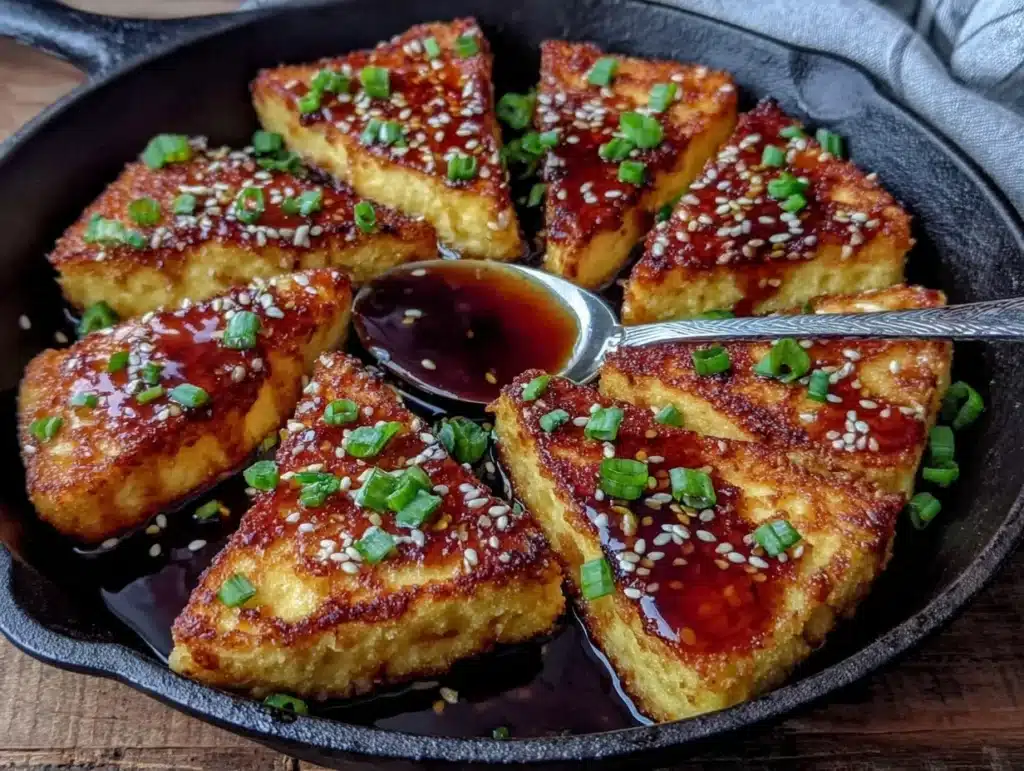 crispy teriyaki tofu - featured image
