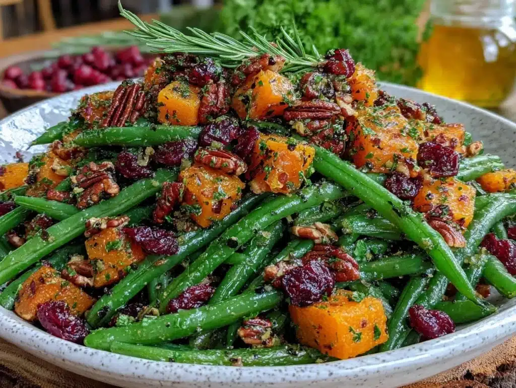 festive green beans - featured image