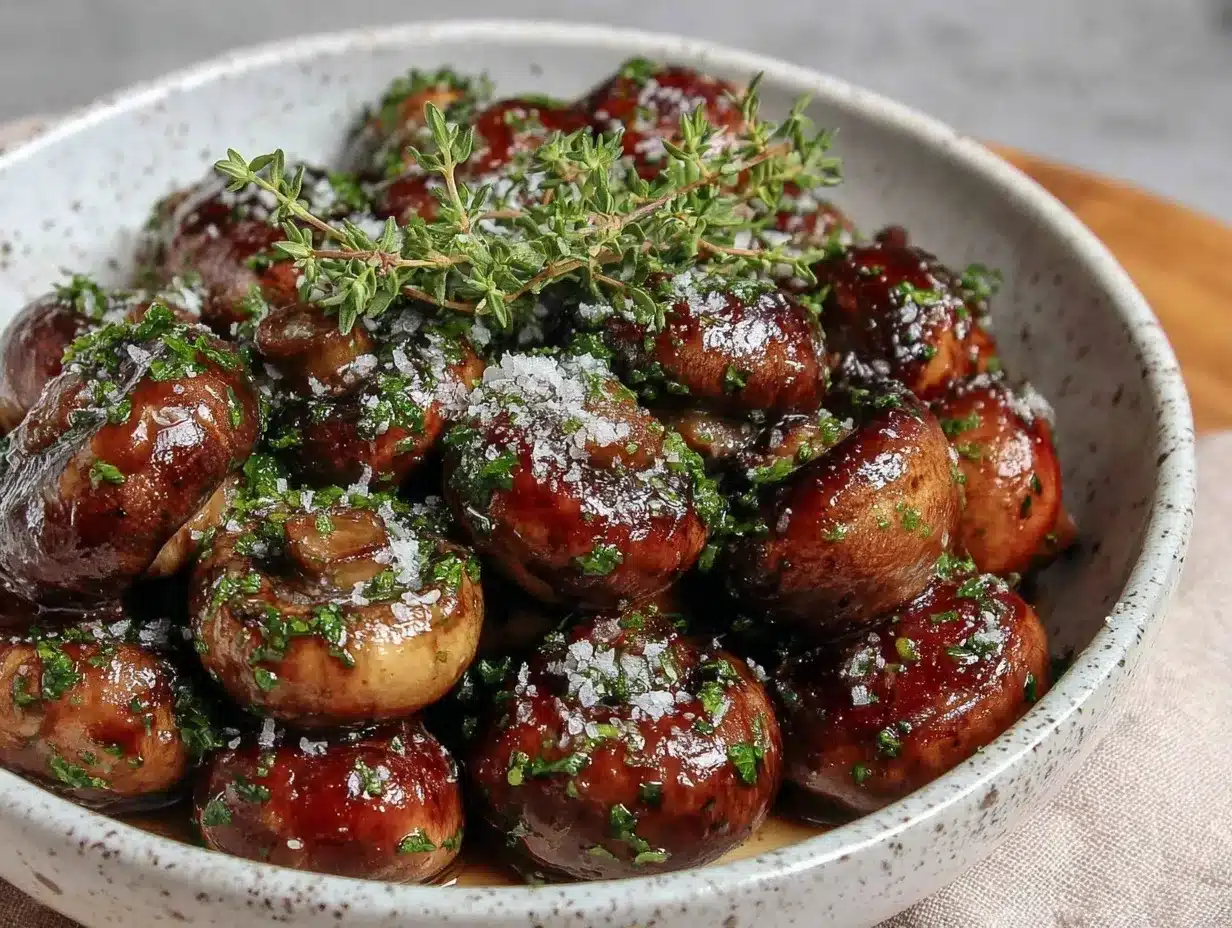 garlic butter mushrooms preparation steps