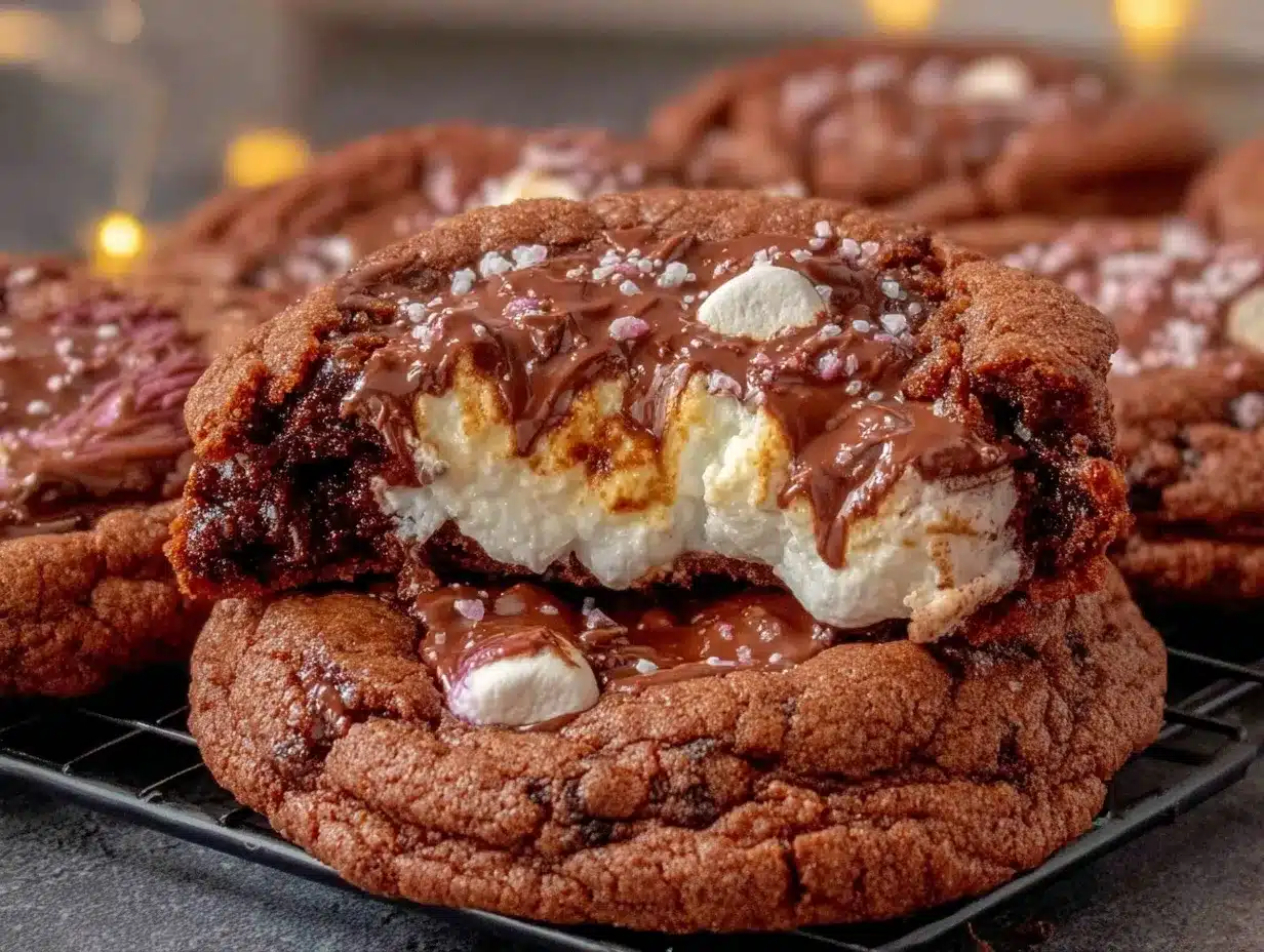 hot cocoa cookies preparation steps