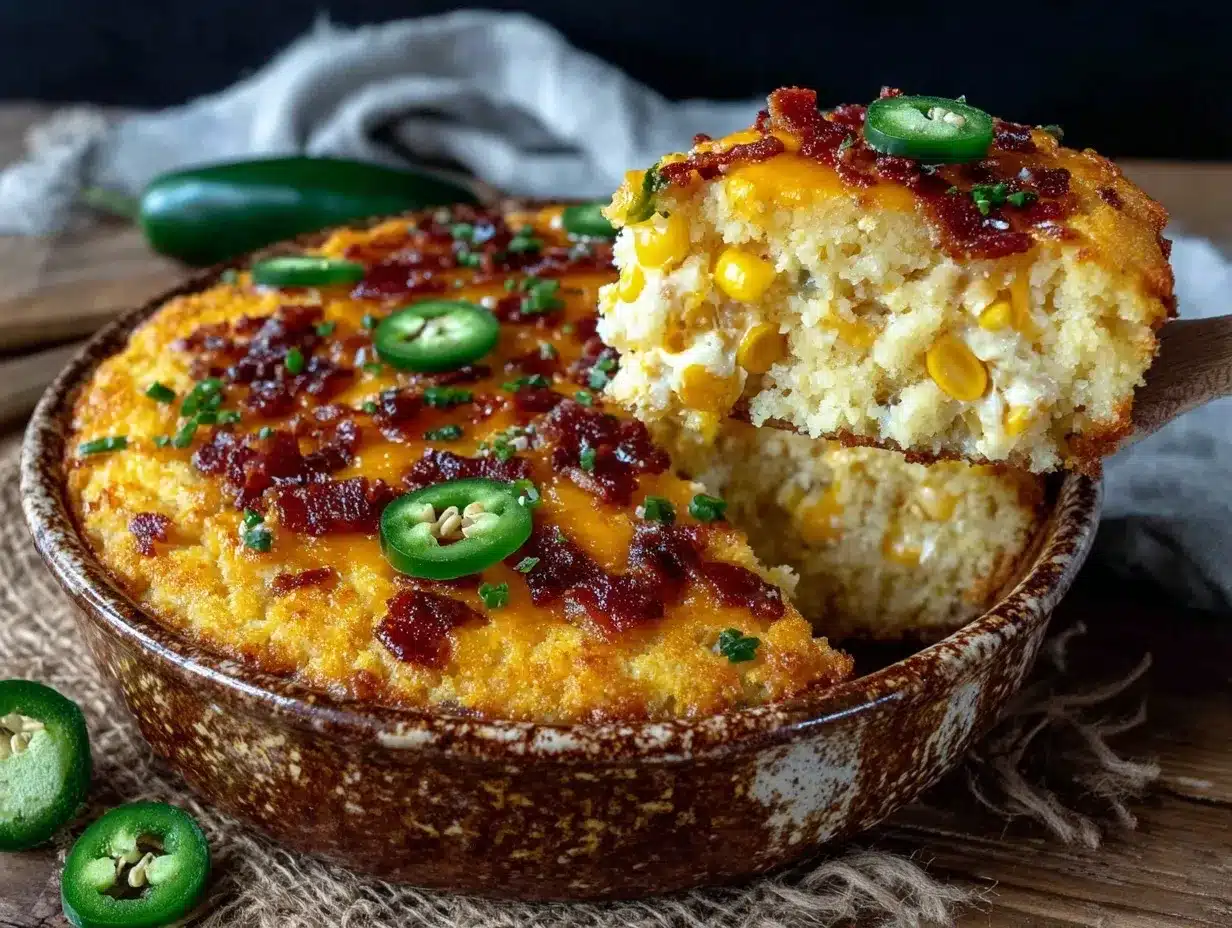 jalapeño popper cornbread casserole preparation steps