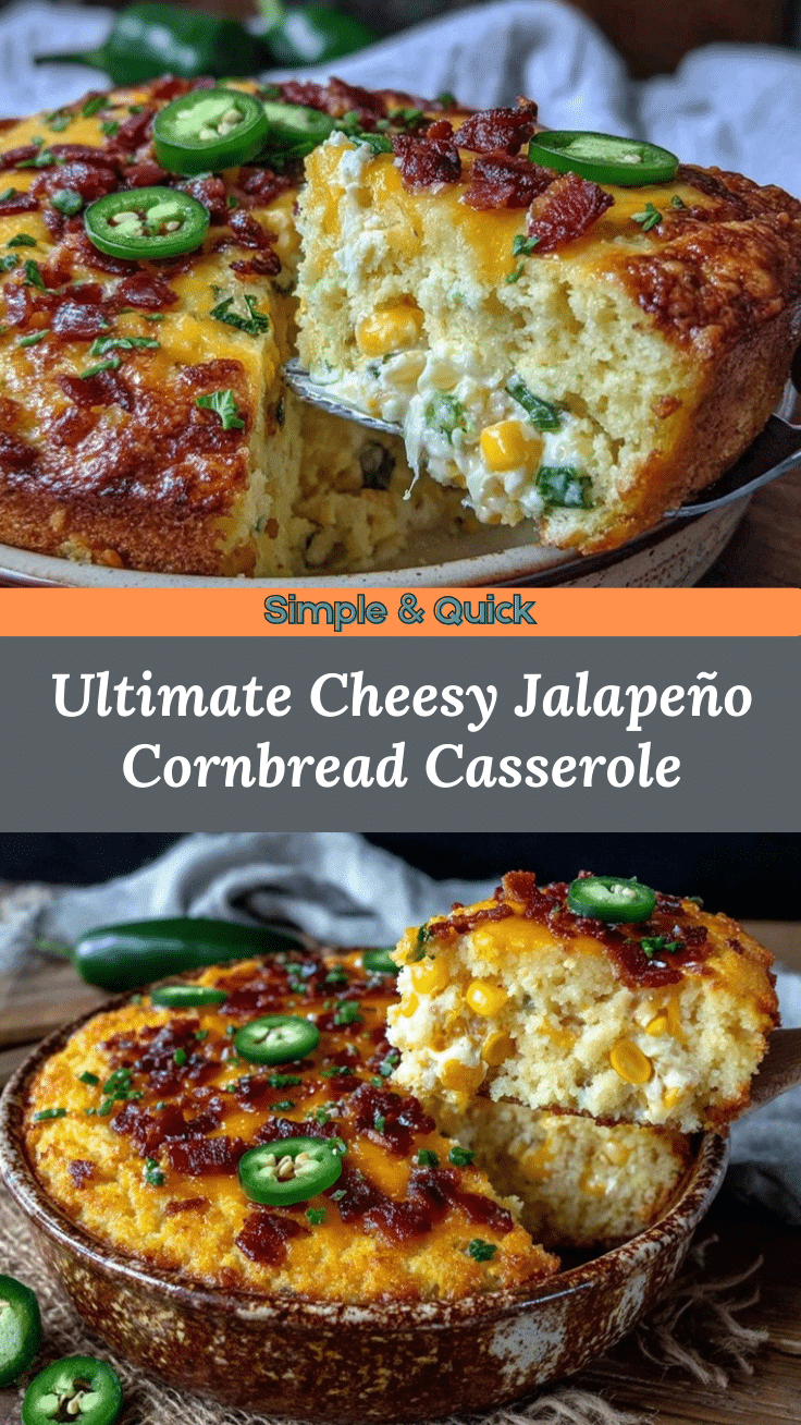 jalapeño popper cornbread casserole recipe