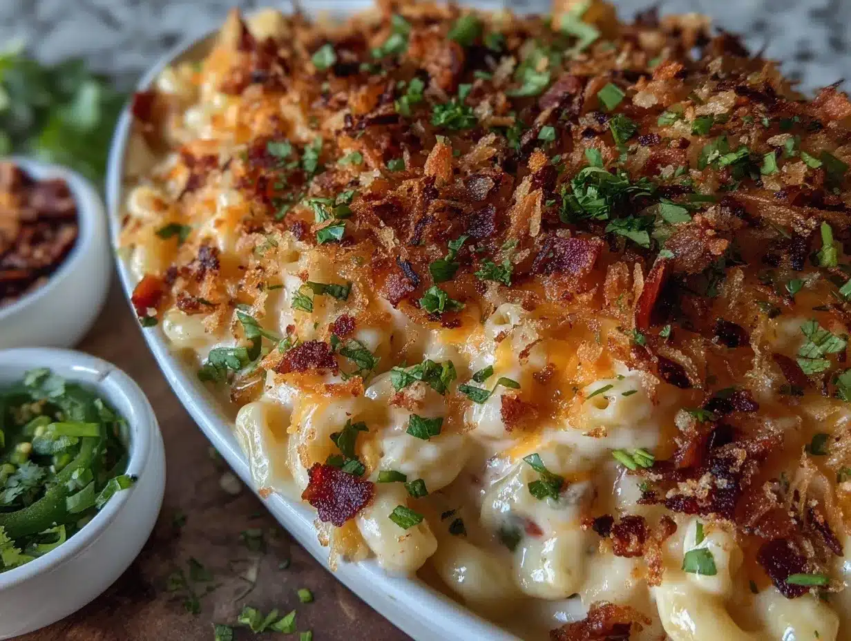 jalapeño popper mac and cheese preparation steps