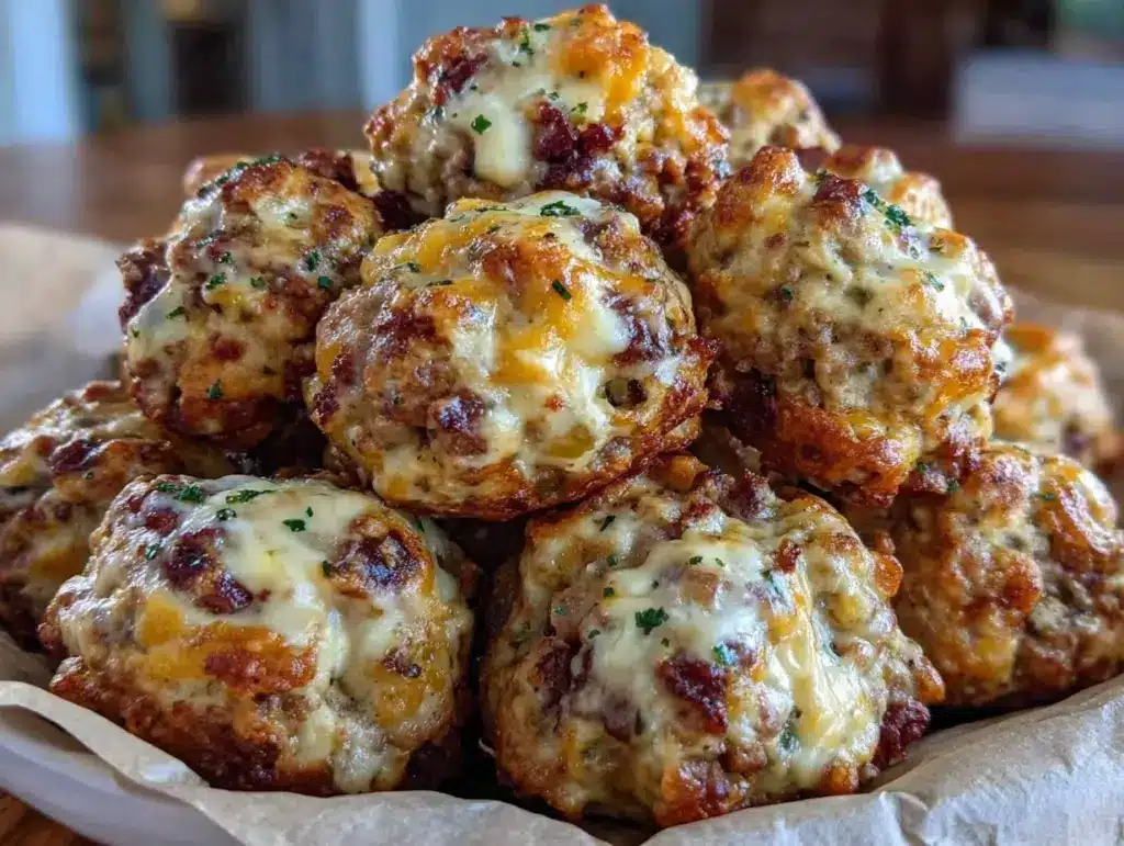jalapeño popper sausage balls - featured image