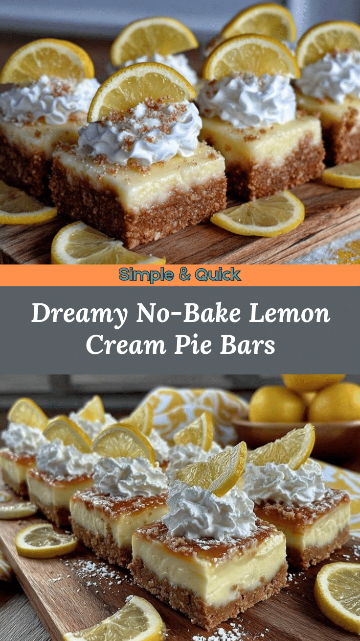 lemon cream pie bars recipe