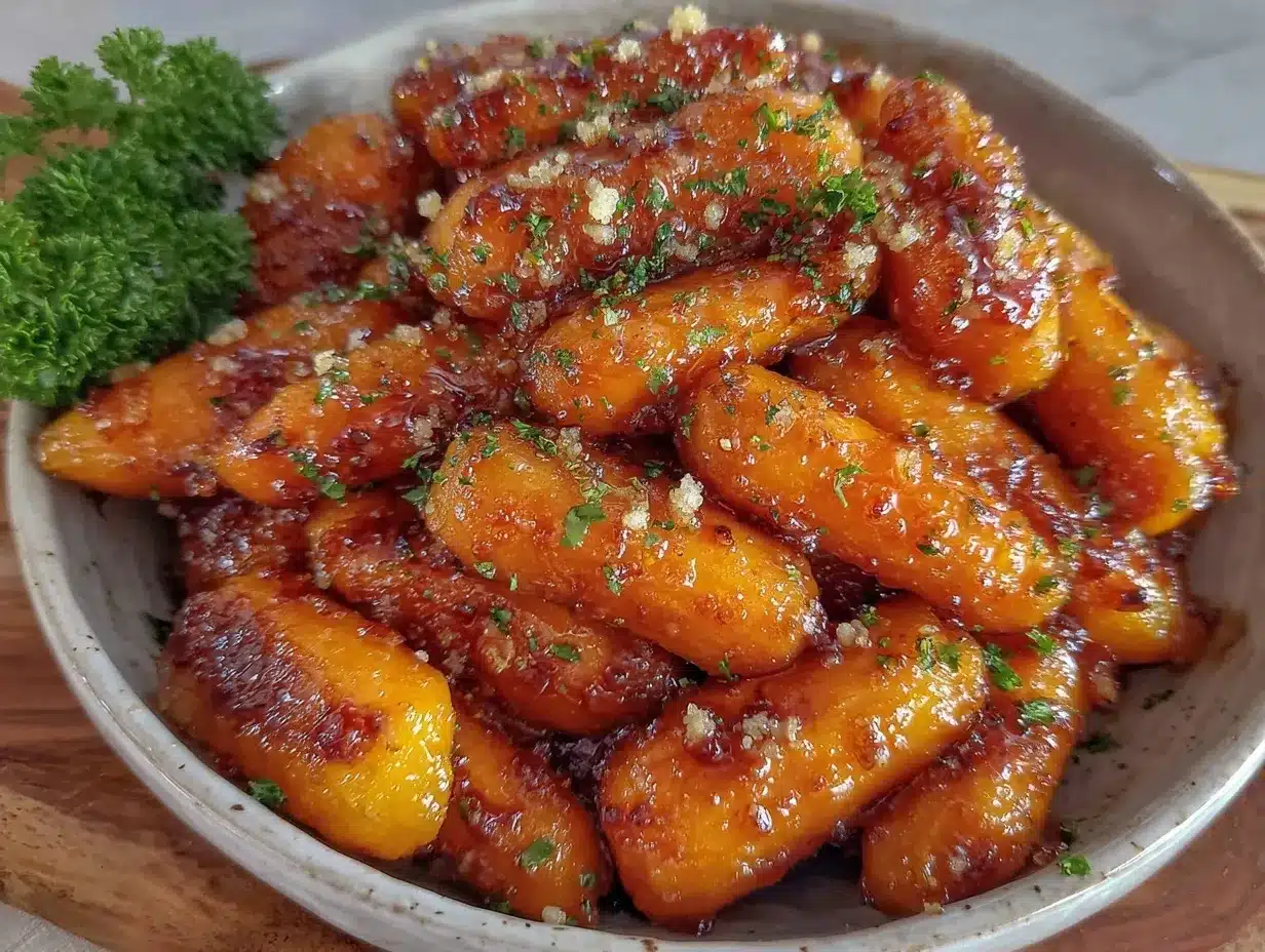 maple and brown sugar glazed carrots preparation steps