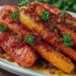 maple brown sugar glazed carrots - featured image