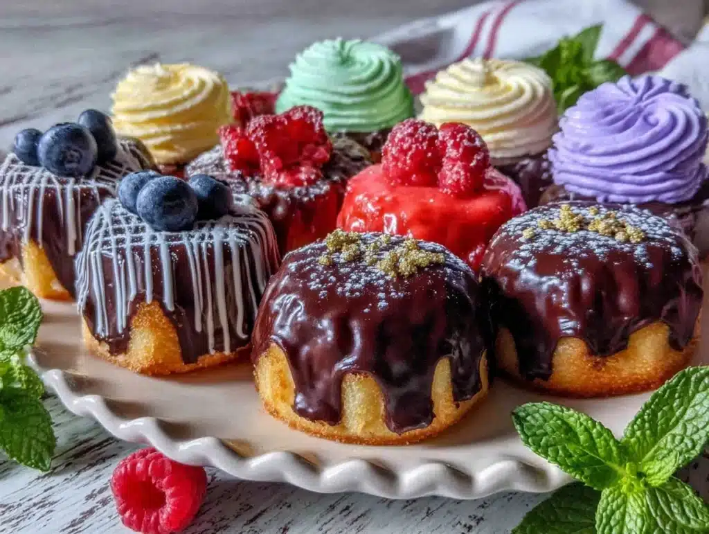 mini cakes recipe - featured image