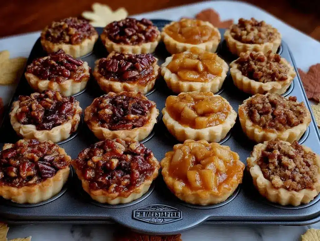 Mini Thanksgiving Pie Sampler Bites - featured image