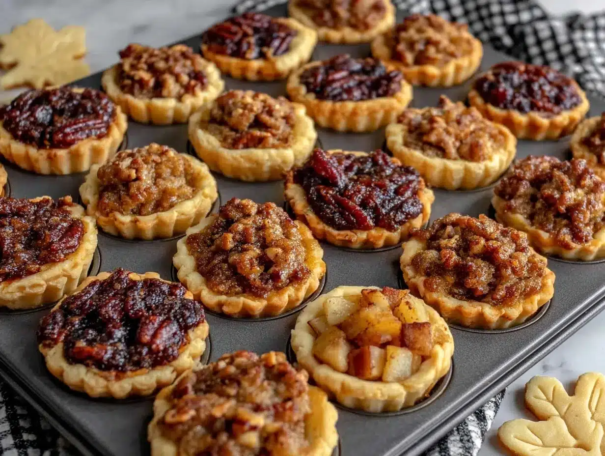 Mini Thanksgiving Pie Sampler Bites preparation steps