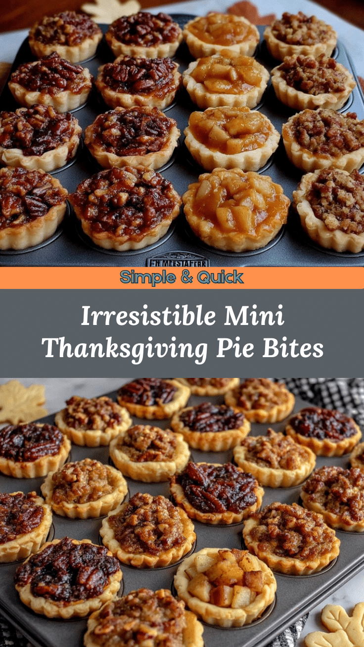 Mini Thanksgiving Pie Sampler Bites recipe