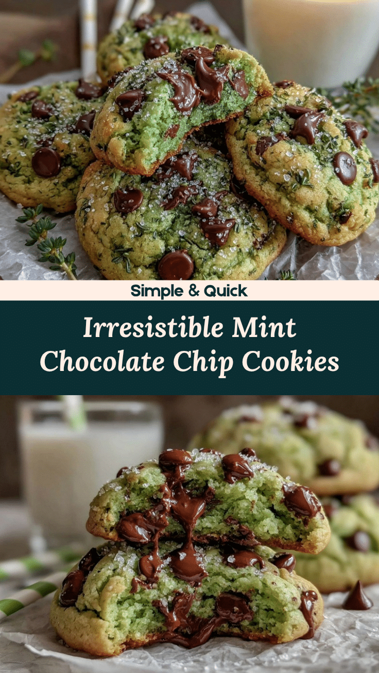 mint chocolate chip cookies recipe