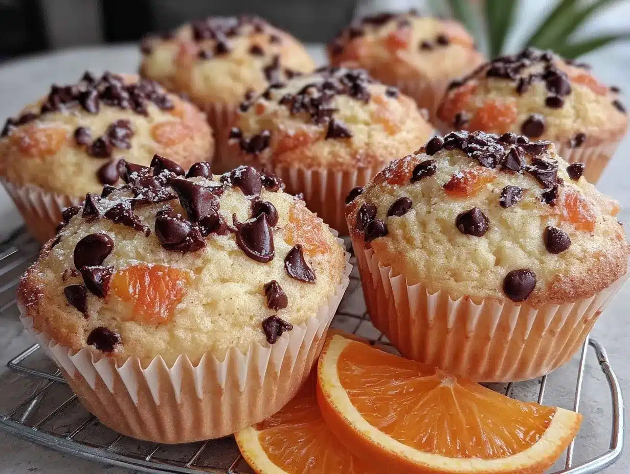 orange chocolate chip muffins preparation steps