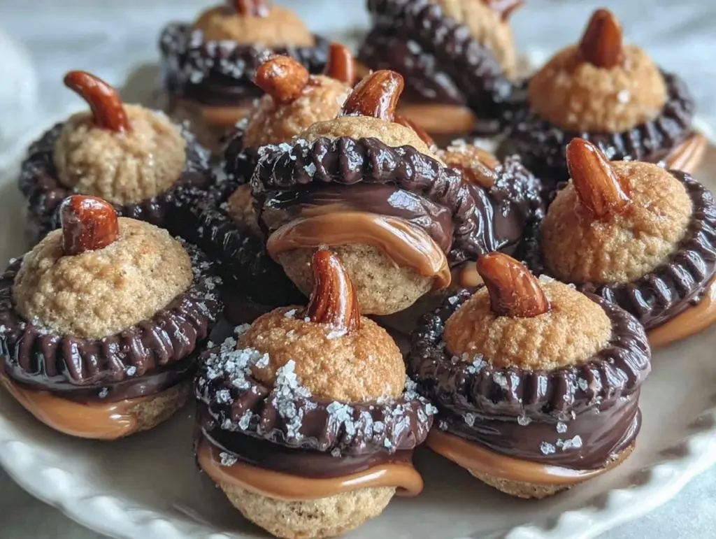 Peanut Butter Cup Acorn Treats - featured image