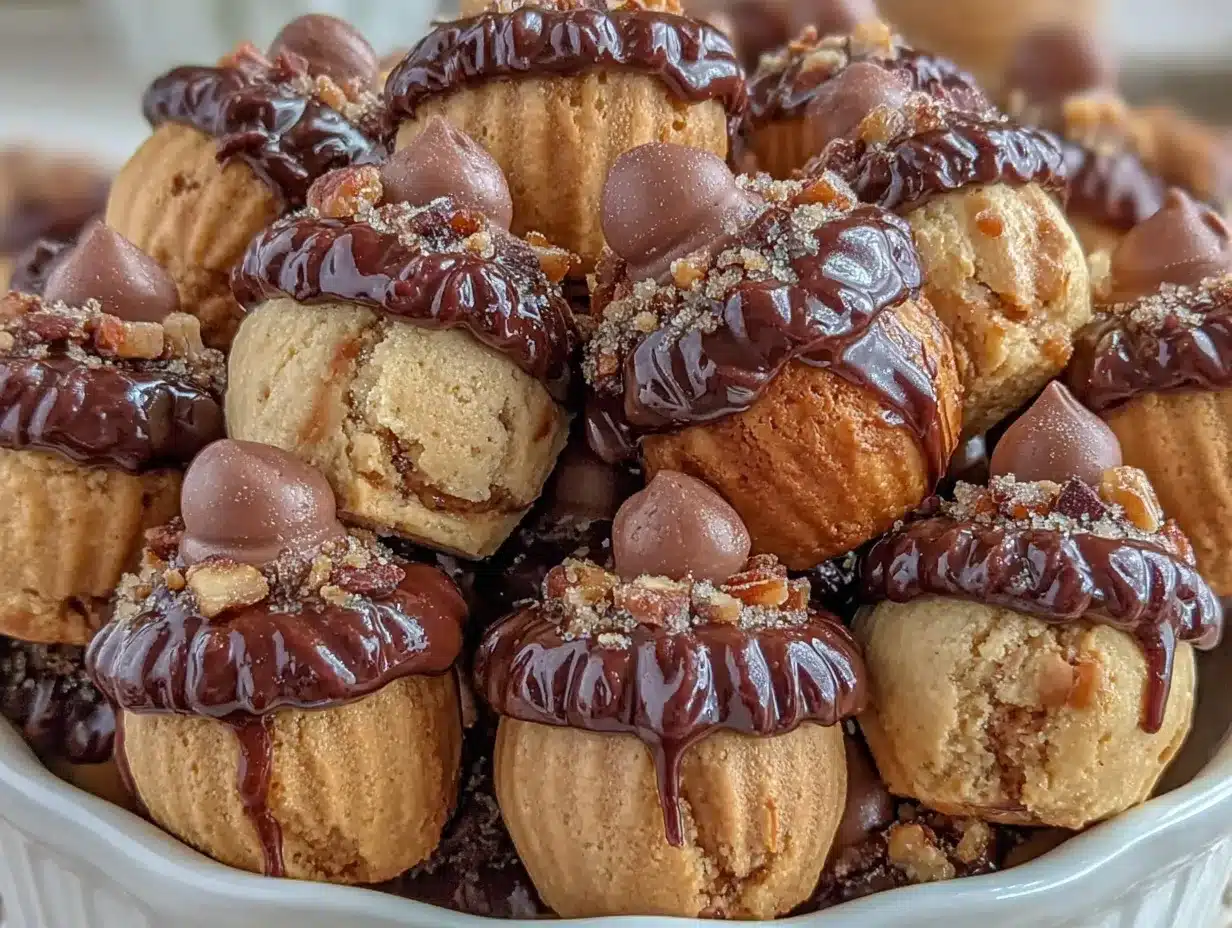 Peanut Butter Cup Acorn Treats preparation steps