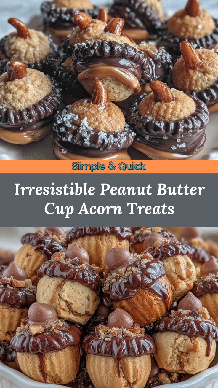 Peanut Butter Cup Acorn Treats recipe