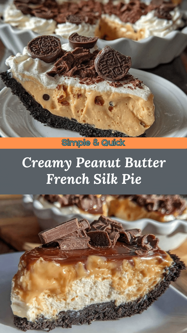 Peanut Butter French Silk Pie recipe